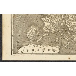 Gravure de 1865 - Carte d'Europe - 4