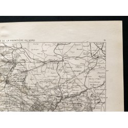 Gravure de 1880 - Carte de la frontière nord - 3