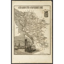 Gravure de 1865 - Cher et Charente-Maritime - 2
