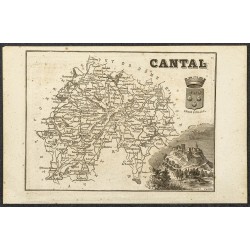 Gravure de 1865 - Charente et Cantal - 2