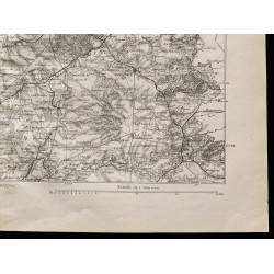 Gravure de 1880 - Carte de la frontière nord - 5
