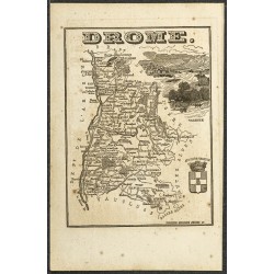 Gravure de 1865 - Doubs et Drôme - 2