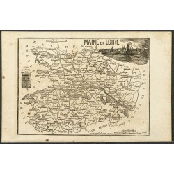 Gravure de 1865 - Manche et Maine et Loire - 2