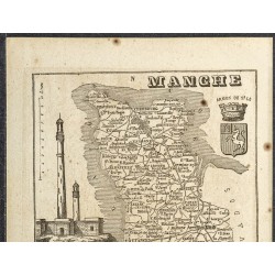 Gravure de 1865 - Manche et Maine et Loire - 3