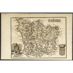 Gravure de 1865 - Moselle et Nièvre - 2