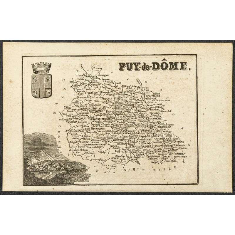 Gravure de 1865 - Puy De Dôme et Pyrénées-Atlantiques - 1