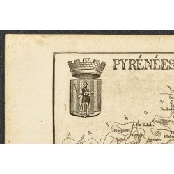 Gravure de 1865 - Pyrénées orientales et Hautes Pyrénées - 3
