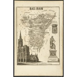 Gravure de 1865 - Bas Rhin et Haut Rhin - 2