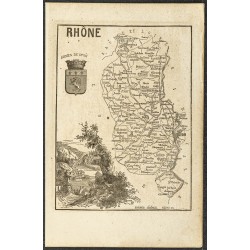 Gravure de 1865 - Haute-Saône et Rhône - 2