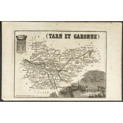Gravure de 1865 - Tarn et Tarn-et-Garonne - 2