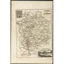 Gravure de 1865 - Yvelines et Seine-et-Marne - 2