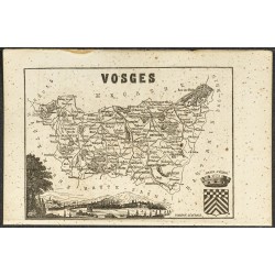Gravure de 1865 - Haute-Vienne et Vosges - 2