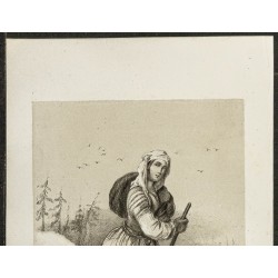 Gravure de 1850ca - Portrait de Prascovie Lopouloff - 2