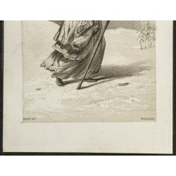 Gravure de 1850ca - Portrait de Prascovie Lopouloff - 3