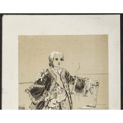 Gravure de 1850ca - Portrait de Louis XV enfant - 2
