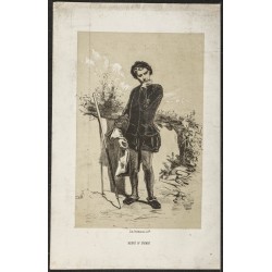 Gravure de 1850ca - Portrait de Henri IV enfant - 1