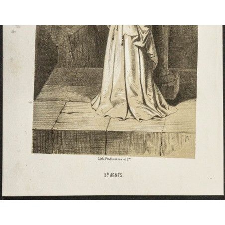IMAGE PIEUSE XIX éme SIECLE N° 651 SAINTE AGNES