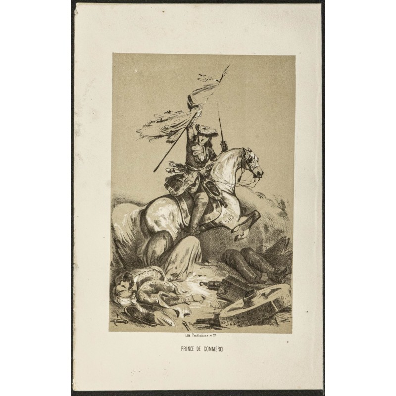 Gravure de 1850ca - Portrait du Prince de Commerci - 1