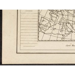 Gravure de 1840ca - Carte muette de l'Europe - 4