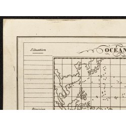 Gravure de 1840ca - Carte muette de l'Océanie - 2