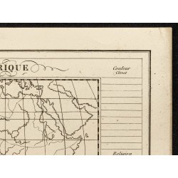 Gravure de 1840ca - Carte muette de l'Afrique - 3