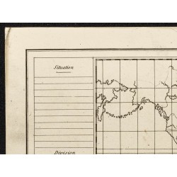 Gravure de 1840ca - Carte muette de l'Amérique - 2