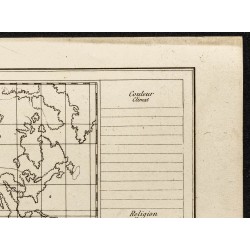 Gravure de 1840ca - Carte muette de l'Amérique - 3