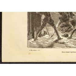 Gravure de 1882 - Bussy tenait hardiment tête aux assaillants - 4