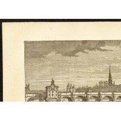 Gravure de 1882 - Vue du Pont-Neuf - 2