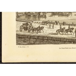 Gravure de 1882 - Vue du Pont-Neuf - 4