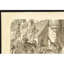 Gravure de 1882 - Henri IV à Notre-Dame de Paris - 2