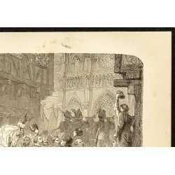 Gravure de 1882 - Henri IV à Notre-Dame de Paris - 3