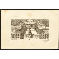Gravure de 1882 - Palais et jardins du Luxembourg - 1