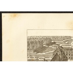 Gravure de 1882 - Palais et jardins du Luxembourg - 2