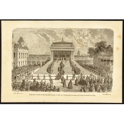Gravure de 1882 - Place de la nation - 1