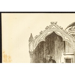 Gravure de 1882 - Tour d'abandon à Paris - 2