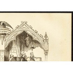 Gravure de 1882 - Tour d'abandon à Paris - 3