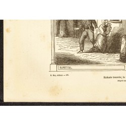 Gravure de 1882 - Tour d'abandon à Paris - 4