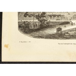 Gravure de 1882 - Halle au vin - 4
