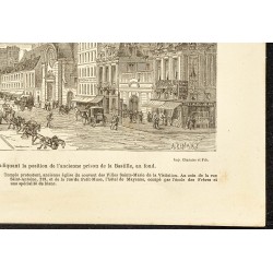 Gravure de 1882 - Rue Saint-Antoine - 5