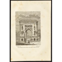 Gravure de 1882 - Porte Saint-Denis - 1