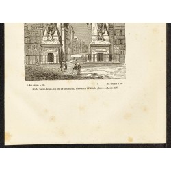 Gravure de 1882 - Porte Saint-Denis - 3