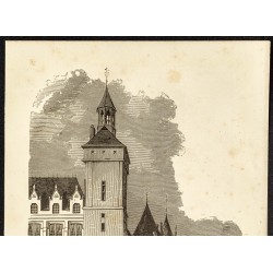 Gravure de 1882 - Tour de l'horloge du palais de la Cité - 2