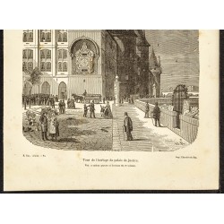 Gravure de 1882 - Tour de l'horloge du palais de la Cité - 3