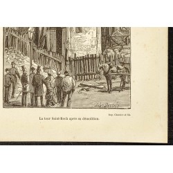 Gravure de 1882 - Tour de l'Église Saint-Roch - 5