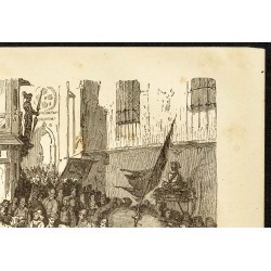 Gravure de 1882 - Procession de la Ligue catholique - 3
