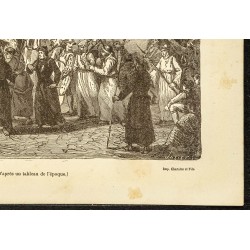 Gravure de 1882 - Procession de la Ligue catholique - 5