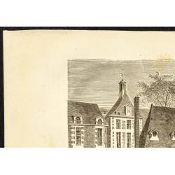 Gravure de 1882 - Porte d'entrée de l'hôpital Saint-Louis - 2