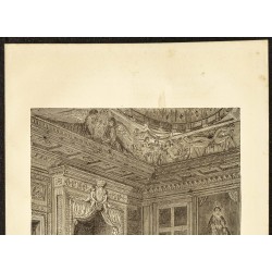 Gravure de 1882 - Chambre de Henri IV - 2
