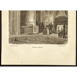 Gravure de 1882 - Chambre de Henri IV - 3